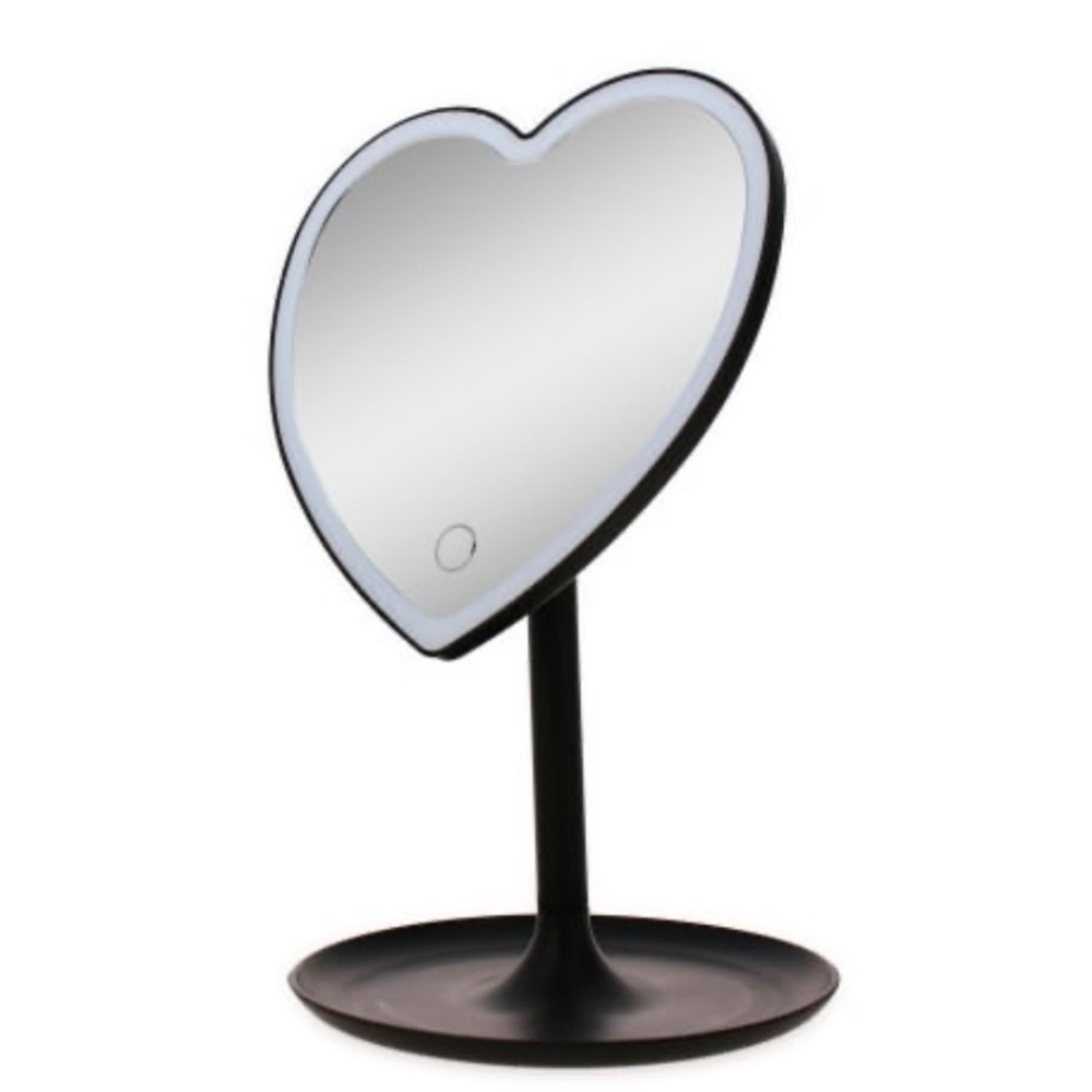 Heart-Shaped LED Vanity Mirror